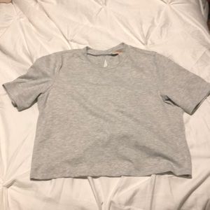 Grey crop T-shirt